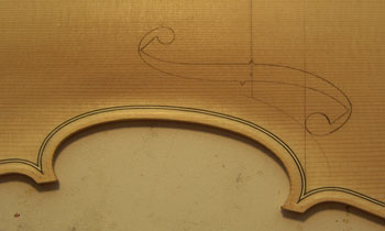 soundhole marked out
