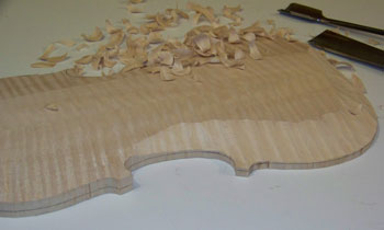 beginning rough carving